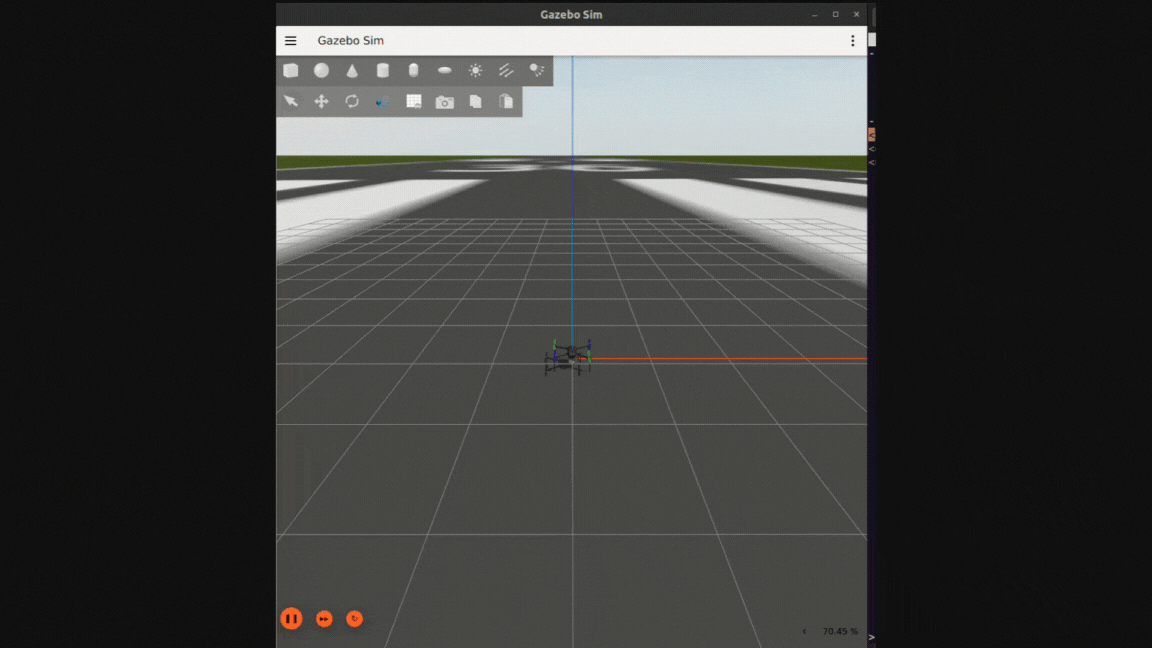 Gazebo simulation demonstration